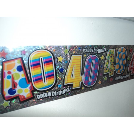 40th Birthday Banner