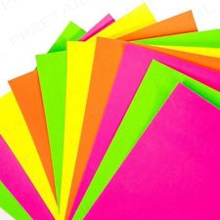 Neon Card - Pack of 15 A4 sheets