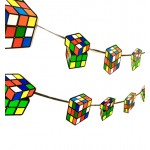 Rubik Cube Bunting Decoration