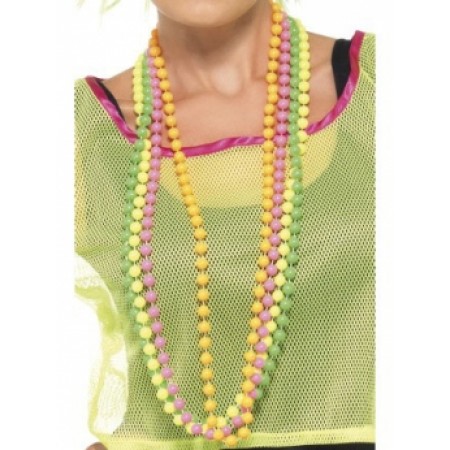 80s Neon Beads - Four Colours Available