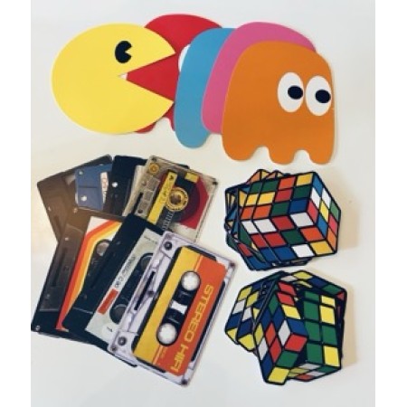 80s theme party decorations 32 Cardboard Cut Outs