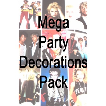 Mega 80s Party Decorations Pack
