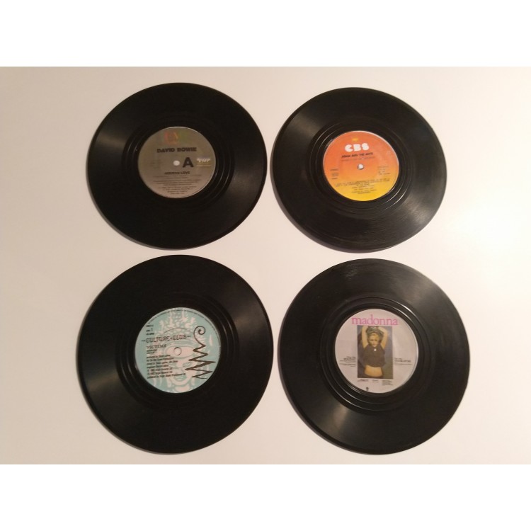 80s records coasters - Pack of 4