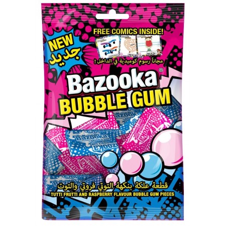 Bazooka Bubble Gum 140g Assorted Bag
